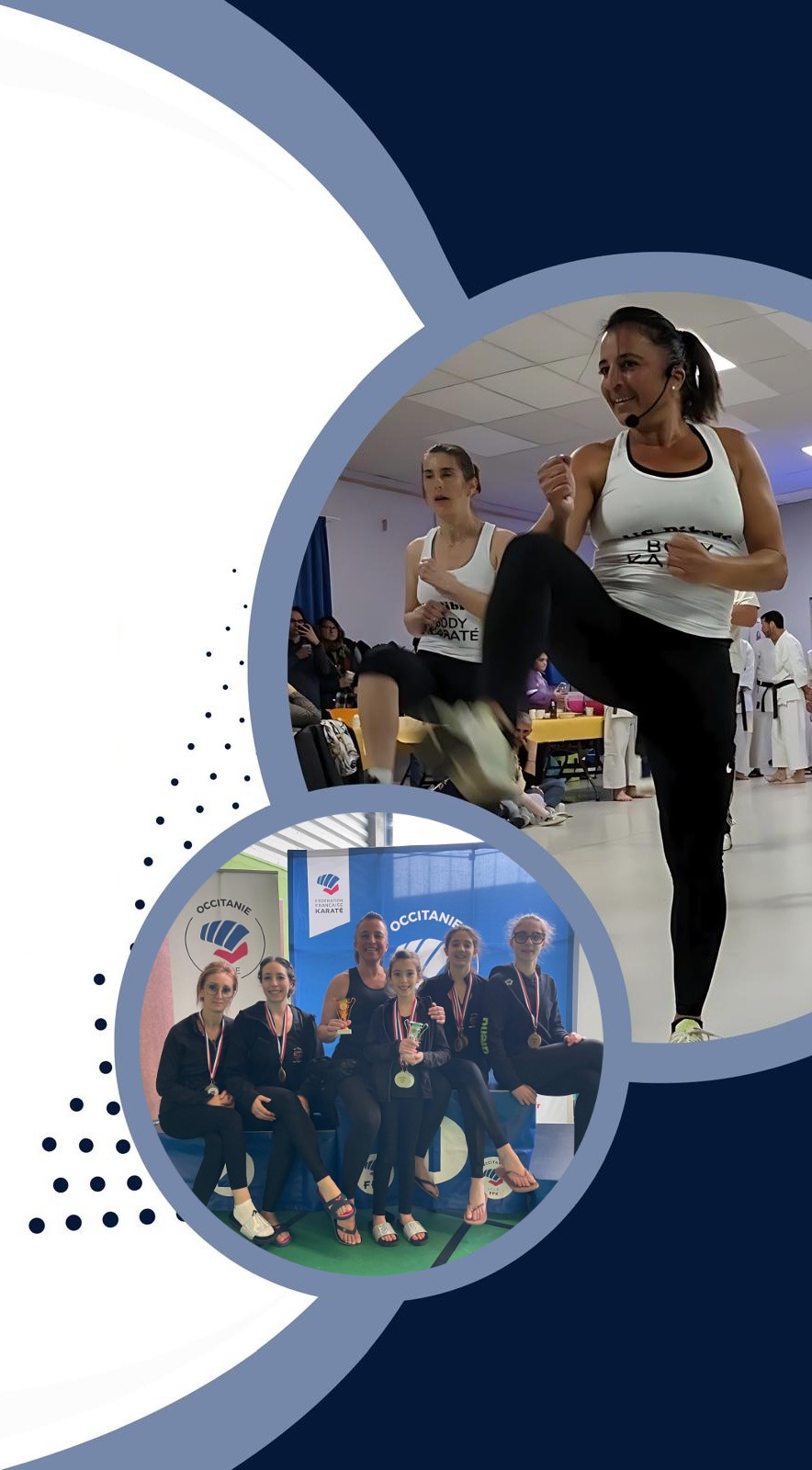Body Karaté USPK — Monia en action et nos médaillées