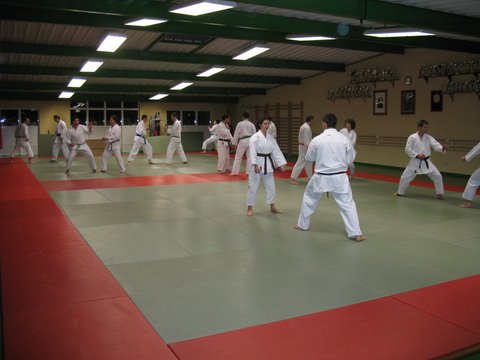 Cours de karaté au dojo de Pibrac